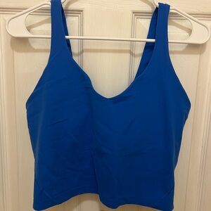 lululemon athletica Blue Crop Top